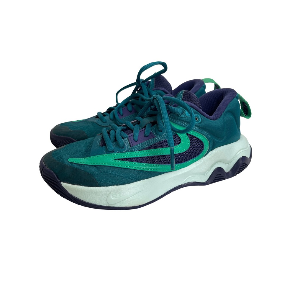 Nike Giannis Immortality Kids Basketball Shoes Teal Green Purple Boys Youth‎ 4